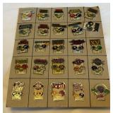 (25) Super Bowl Championship Pin Set I through XXV Football