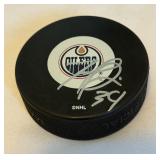 Fenando Pisani Signed Edmonton Oilers NHL Official Hockey Puck