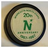 Minnesota North Stars 20th Anniversary 1967-1987 Hockey Puck