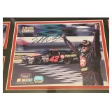 Juan Pablo Montoya Signed Nascar Framed and Matted Photos With COA 24x12"