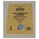 Los Angeles Lakers 2010 Signature Court Facsimile Kobe Bryant 19.5x12" Framed Piece