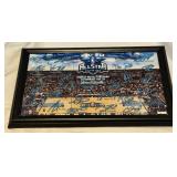 2010 NBA All-Star Game Signature Court Facsimile Kobe Bryant, LeBron James, Kevin Garnett 19.5x12" Limited Edition Framed Piece