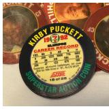 1992 7-11 Kirby Puckett Dozens of 1992 7-11 Super Star Actuon Coin Discs #18 Minnesota Twins Baseball