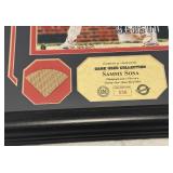 Sammy Sosa Limited Edition /650 Frames Game Used Bat Piece Numbered 556/650