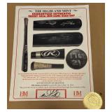 Sammy Sosa Limited Edition /650 Frames Game Used Bat Piece Numbered 556/650