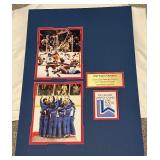Miracle on Ice 1980 Team USA Olympic Hockey Gofl Medal Game Matted Photos and Plaque