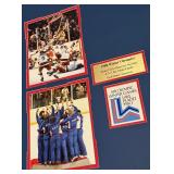 Miracle on Ice 1980 Team USA Olympic Hockey Gofl Medal Game Matted Photos and Plaque