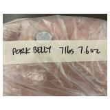 Frozen Pork Belly Slab 7 lbs 7.6 oz