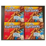 H - Lot of 4 Fisher Boy Fish Sticks 44-Count Boxes