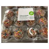 Lot of 4 Packs Publix Chocolate Mini Cupcakes with Rainbow Sprinkles 10oz Each