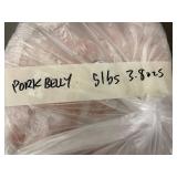 Frozen Pork Belly Slab 5.85 lbs Vacuum-Sealed