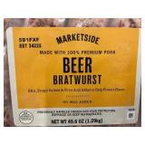 Marketside Beer Bratwurst Pork Sausage 45.6 oz