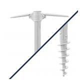 NAUTICA 7 FT STRIPE BEACH UMBRELLA - Sailboat