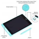 Dartwood LCD Writing Tablet - 8.5 Inch Colorful Electronic Doodle Board and Drawing Pad for Kids (Blue)