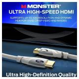 Monster HDMI Cable 4k Ultra HD with Ethernet - Corrosion-Resistant 24k Rose Gold Contacts and V-Grip Connection - 6 FT