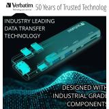 Verbatim 7-in-2 USB C Hub Adapter with 4K HDMI, 100W Power Delivery, USB 3.0, SD Card Readers for MacBook Pro and USB C Laptops