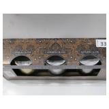 NEW Essenza Soy Wax Blend Scented +Essential Oils Luxury Glass Candle Set, 3 pk, 9oz