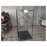 Welded Black Metal Frame Built to Fit Onto Pallets with Flat Roof - Perfect for Projects