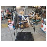 Welded Black Metal Frame Built to Fit Onto Pallets with Angled Roof - Perfect for Projects