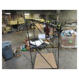 Welded Black Metal Frame Built to Fit Onto Pallets with Angled Roof - Perfect for Projects