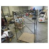 Welded Black Metal Frame Built to Fit Onto Pallets with Angled Roof - Perfect for Projects