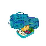 NEW Bentgo 2-Piece Kids Snap & Go Lunch Set: Leak-Proof Lunch Box & Deluxe Insulated Lunch Bag - Shark