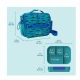 NEW Bentgo 2-Piece Kids Snap & Go Lunch Set: Leak-Proof Lunch Box & Deluxe Insulated Lunch Bag - Shark