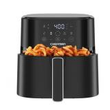 NEW Chefman TurboFry Touch 6-Quart Air Fryer, Includes 4 Cooking Presets - Black
