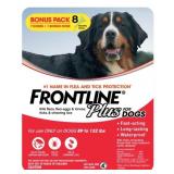 Frontline Plus Flea and Tick Dog Treatment 89-132 lb, 7+1 Doses