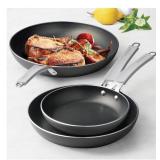 NEW Tramontina 3-Pack Fry Pans with Nonstick Interior - Charcoal