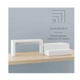 NEW YouCopia ShelfSteps 2 Pack 3-Shelf Can Organizer Set - White