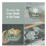 NEW Bentgo All-in-One Tinted Glass Salad Container - Soft Khaki Green/Gray