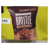 Brownie Brittle – Original Chocolate Chip Thin and Crispy Sweet Snacks (Pack of 20, 1 oz) - BB 7/2025