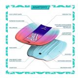 NEW Alendec Hyperwing Hybrid Water Snow Board Sled, 42.5" with Coil Leash - Pink