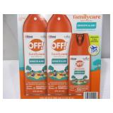NEW OFF Family Care Mosquito Repellent Smooth and Dry 2 x 6oz and 2.5oz