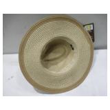 NEW Free Authority Outdoors Wide Brim Fedora, UPF 50+, 16" One Size (Natural)