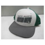 NEW University of North Dakota Fighting Hawks Baseball Cap OSFM - White/Green/Gray