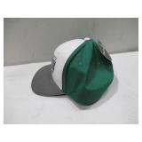 NEW University of North Dakota Fighting Hawks Baseball Cap OSFM - White/Green/Gray