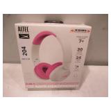 NEW Altec Lansing 2-In-1 Active Noise Canceling Kid Safe Headphones - Pink