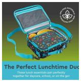 NEW Bentgo 2-Piece Kids Snap & Go Lunch Set: Leak-Proof Lunch Box & Deluxe Insulated Lunch Bag - Dinosaurs