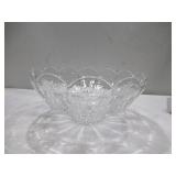 Marquis Waterford Finley 13" Scalloped Edge Fan Cut Oversized Crystal Tulip Bowl