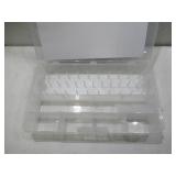 NEW ArtBin 7003AB Sew-Lutions Sewing Supply Storage System with Lift-Out Thread Spool Tray, [1] Plastic Storage Case, Clear