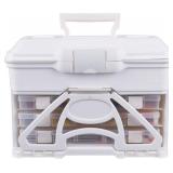 NEW ArtBin 6994AB Solutions Cabinet, Portable Art & Craft Organizer with Handle & Drawers