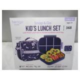 NEW Bentgo 2-Piece Kids Snap & Go Lunch Set: Leak-Proof Lunch Box & Deluxe Insulated Lunch Bag - Unicorn