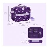 NEW Bentgo 2-Piece Kids Snap & Go Lunch Set: Leak-Proof Lunch Box & Deluxe Insulated Lunch Bag - Unicorn