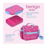NEW Bentgo 2-Piece Kids Snap & Go Lunch Set: Leak-Proof Lunch Box & Deluxe Insulated Lunch Bag - Rainbows and Butterflies