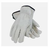 NEW 2 Pairs of Protective Industrial Products RN67368 White Leather Gloves Size MEDIUM