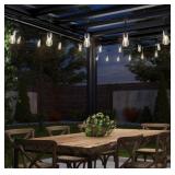 Artika Blaze 20 LED Bulb Outdoor Solar String Lights - 42 Feet - Matte Black