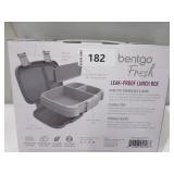 NEW Bentgo Fresh 4-Compartment Leak-Proof Lunch Box - Gray