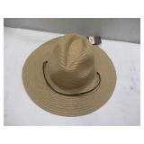 NEW Free Authority Outdoors Floppy Tan Sun Hat, UPF 50+, 16" One Size (Lifeguard Natural)